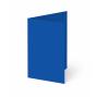 Trippelkarte - Leporello 220g/m² DIN B6 3-Fach in royalblau